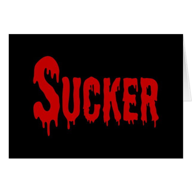 CARTE DE SANG SUCKER (Devant horizontal)
