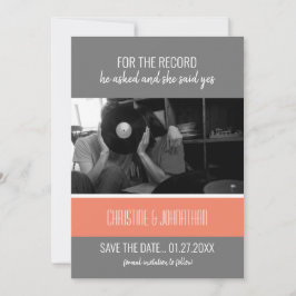 Carte de sauvegarde à date de disque vinyle rétro