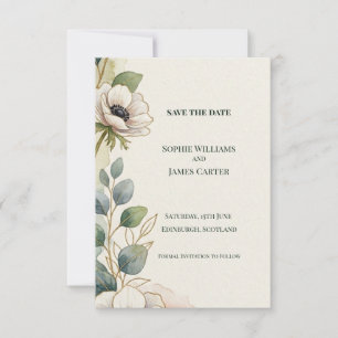 Carte de sauvegarde de date de mariage Eucalyptus