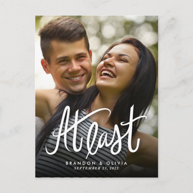 Carte de sauvegarde de date *Enfin* (Devant)