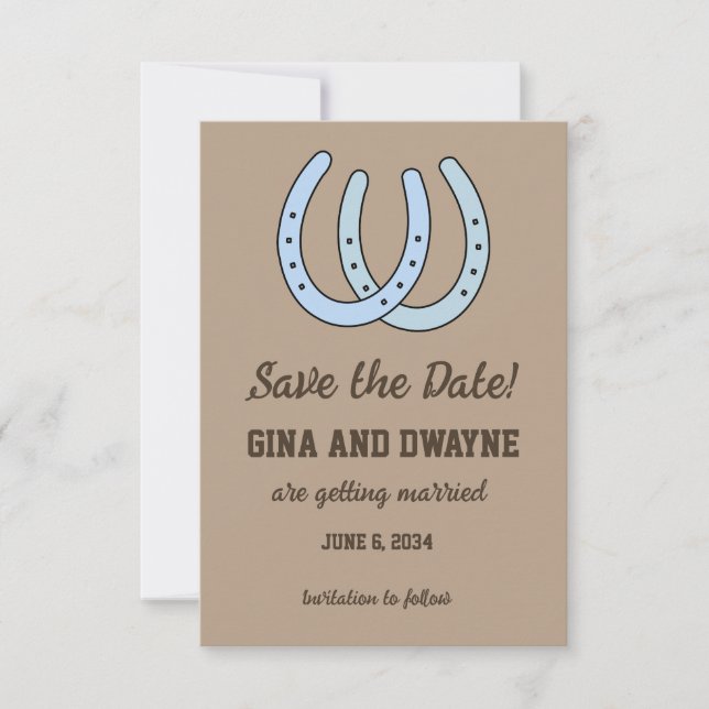 Carte de sauvegarde de mariage de fer à cheval occ (Devant)