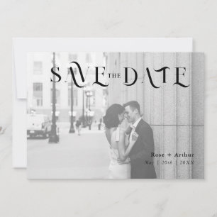 Carte de Save The Date minimaliste et chic