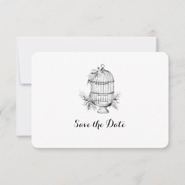 Carte de save the date personnalisée Classique Cag (Devant)