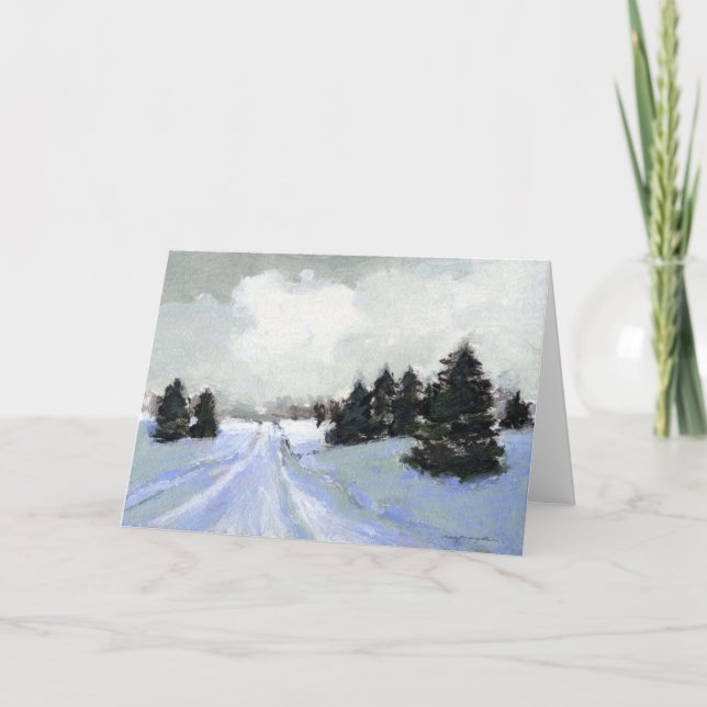 Carte de scène de neige (Devant)