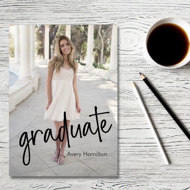 Carte de script de diplômé de la promotion 5 Photo (Créateur téléchargé)