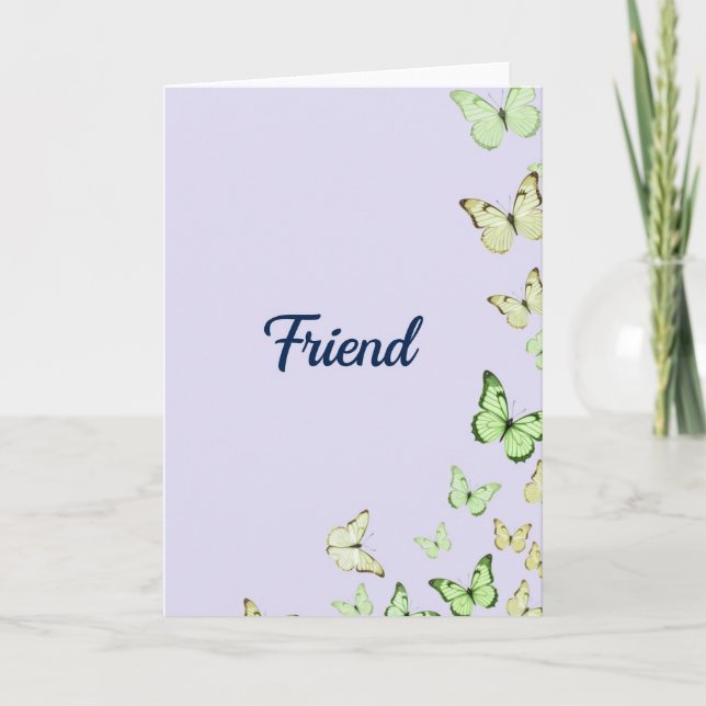 Carte de script Indigo ami (Devant)