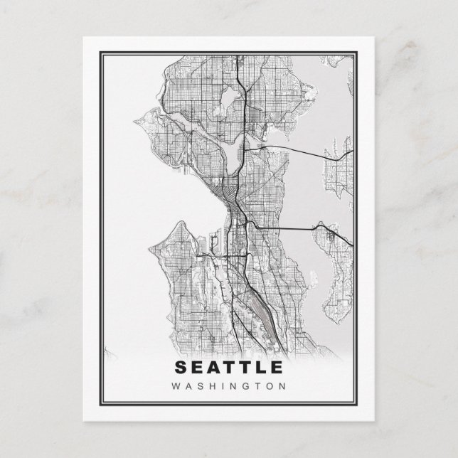Carte de Seattle (Devant)