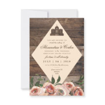 CARTE DE SÉCHAGE TEMPLE LDS | Flore rousse en bois