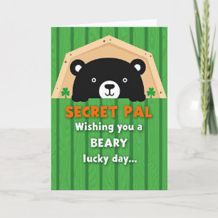 Carte de Secret Pal de Lucky Beary