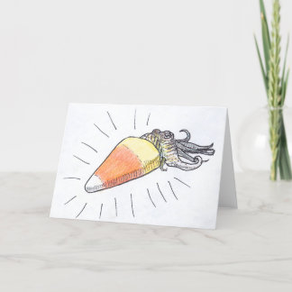 Carte de seiches de "Cuttlecorn" Halloween