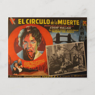 Carte de séjour mexicaine vintage :  Edgar Wallace