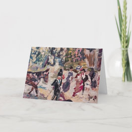 carte de séjour style renoir