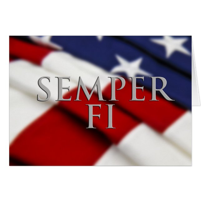 Carte de Semper fi (Devant horizontal)