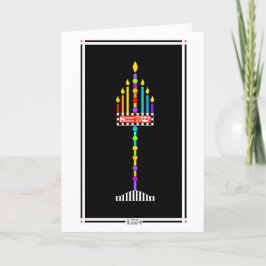 Carte de Shabbat Shalom Menorah