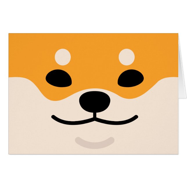 Carte de Shiba Inu (Devant horizontal)