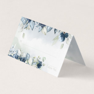 Carte de siège de table d'hôtes Rose en cascade