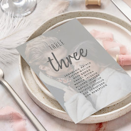 Carte de siège photo Mariage moderne