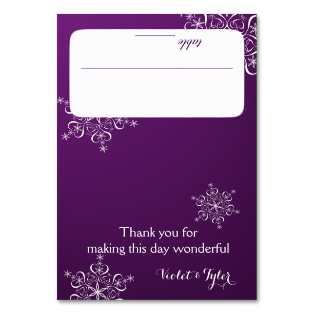 Carte de siège pourpre Snowflakes (Par défaut)