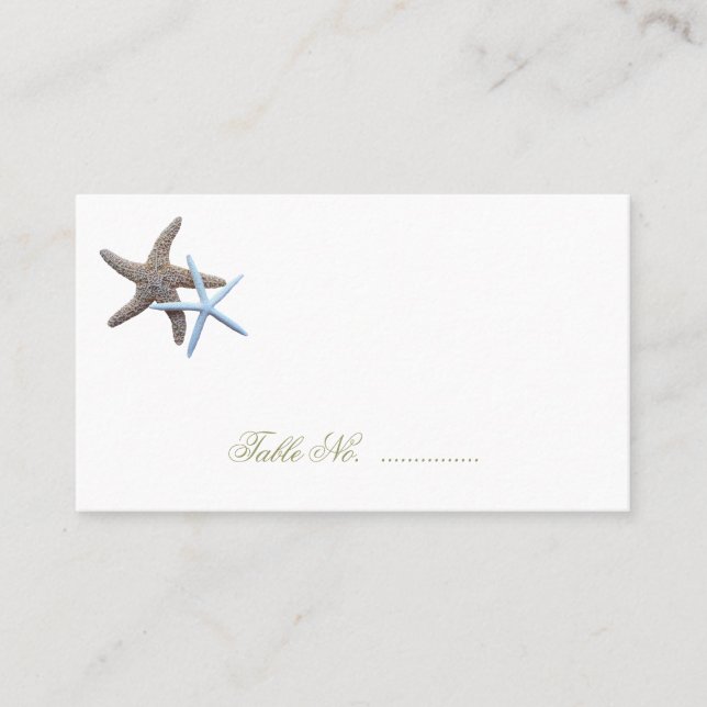 Carte de siège Starfish Couple Escort (Devant)