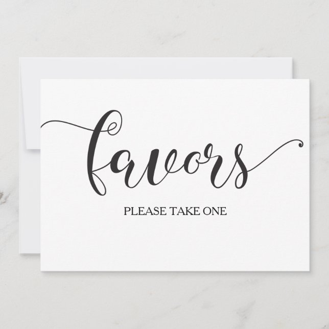 Carte de signalisation de mariage Calligraphie Fav (Devant)