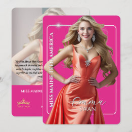 Carte de signature personnalisée avec logo de la p