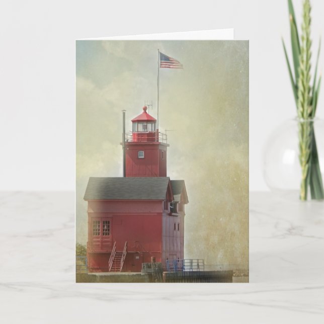 Carte de signature Red Lighthouse (Devant)