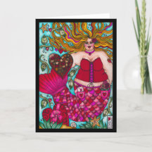 Carte de sirène au chocolat de Valentine