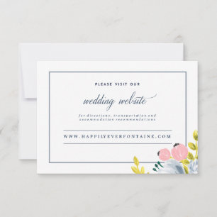 carte de site web floral SPRING BLOOM