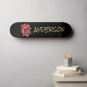 Carte de skateboard de dragon Red Japan personnali