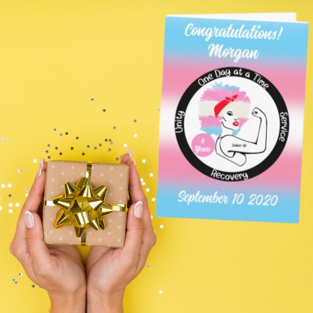 Carte de Sobriété Transgenre Personnalisée - Rétab (Créateur téléchargé)