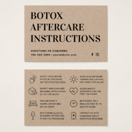 Carte de soins postérieurs à l'injection Premium K