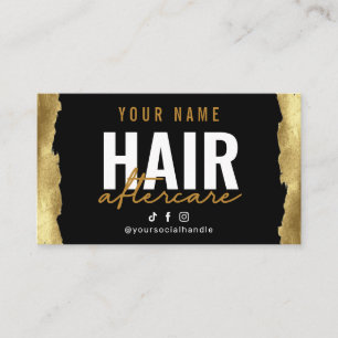 Carte de soins postérieurs de luxe Gold Hair 