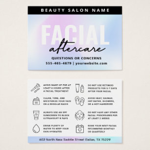Carte de soins postérieurs faciale UV-Gloss