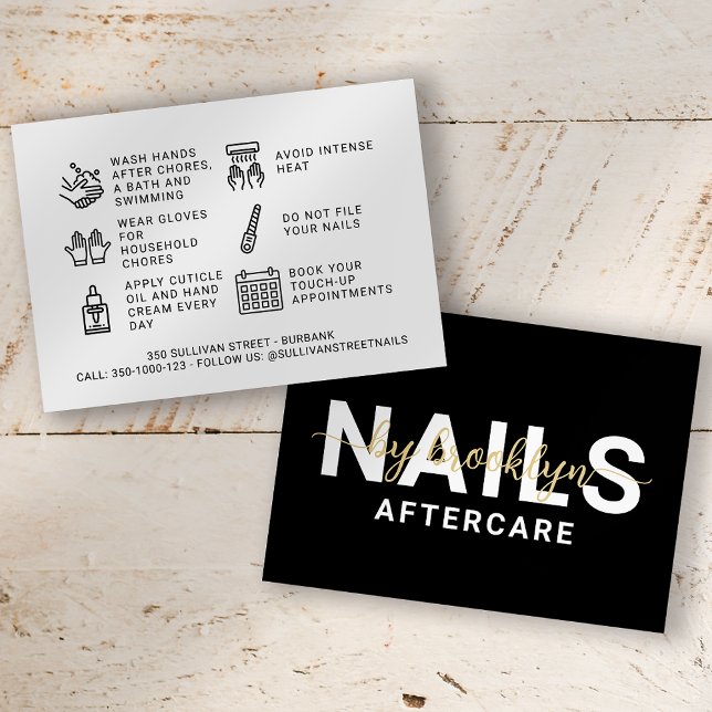 Carte de soins postérieurs polonaise Gel Nail Tech (Créateur téléchargé)