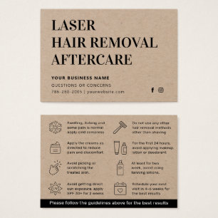 Carte de soins postérieurs Premium Eco Laser Hair