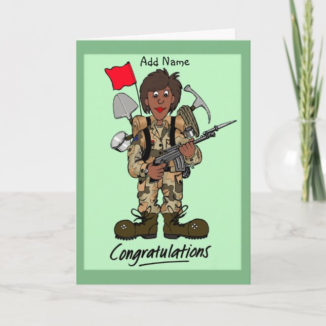 Carte de soldat féminine qualifiée (Devant)
