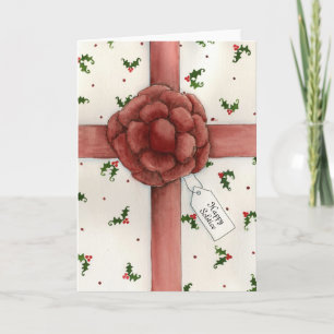 Carte de solstice d'arc de vacances