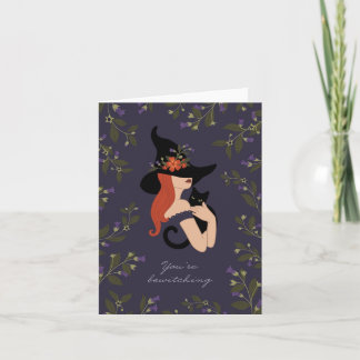 Carte de sorcière ensorcelante