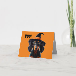 Carte de sortie Halloween Dachshund