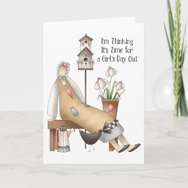 Carte de sortie pour les filles (Devant)