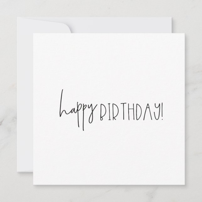 Carte de souhaits d'anniversaire tout simplement s (Devant)