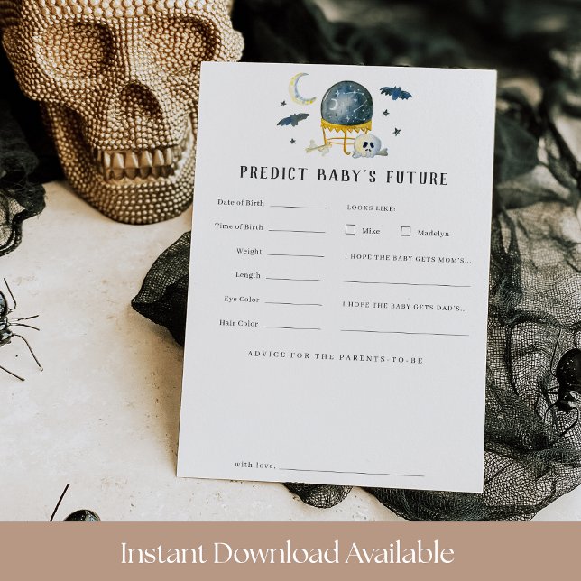 Carte de souhaits de Baby shower de boule de crist (Créateur téléchargé)