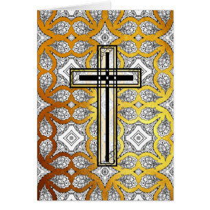 Carte de soumission religieuse Cross Easter