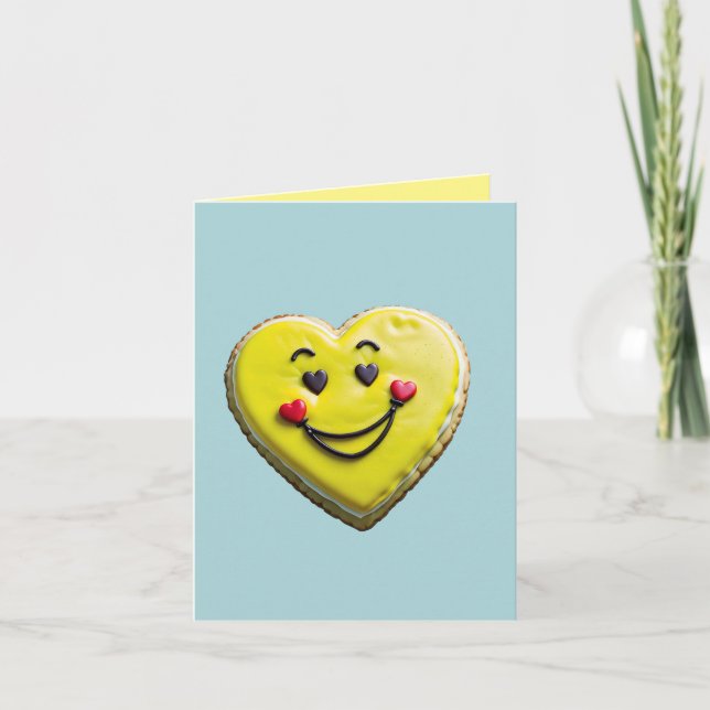 Carte de sourires de coeur (Devant)