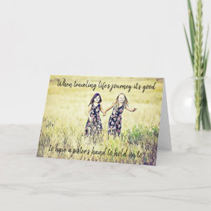 Carte de soutien et d'encouragement Soeur Love