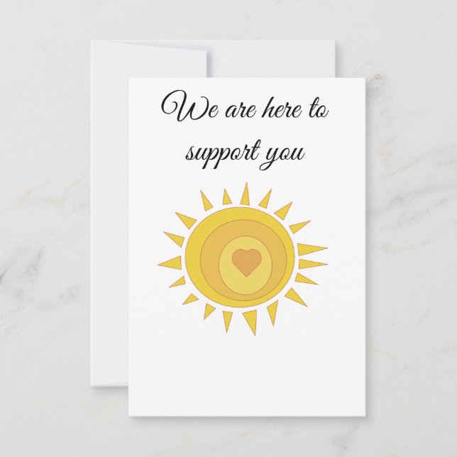 Carte de soutien ici (Devant)