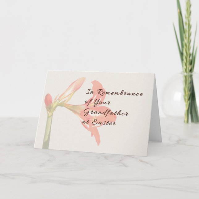 Carte de souvenir de Pâques pour grand-père (Devant)