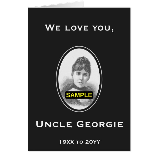 Carte de souvenirs minimalistes et simples + photo (Devant)