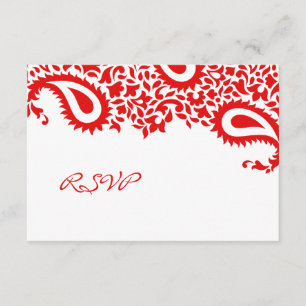 Carte de style indien Mariage RSVP