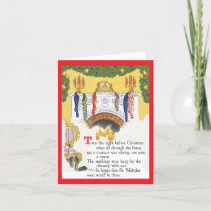 Carte de style rétro "Nuit avant Noël"